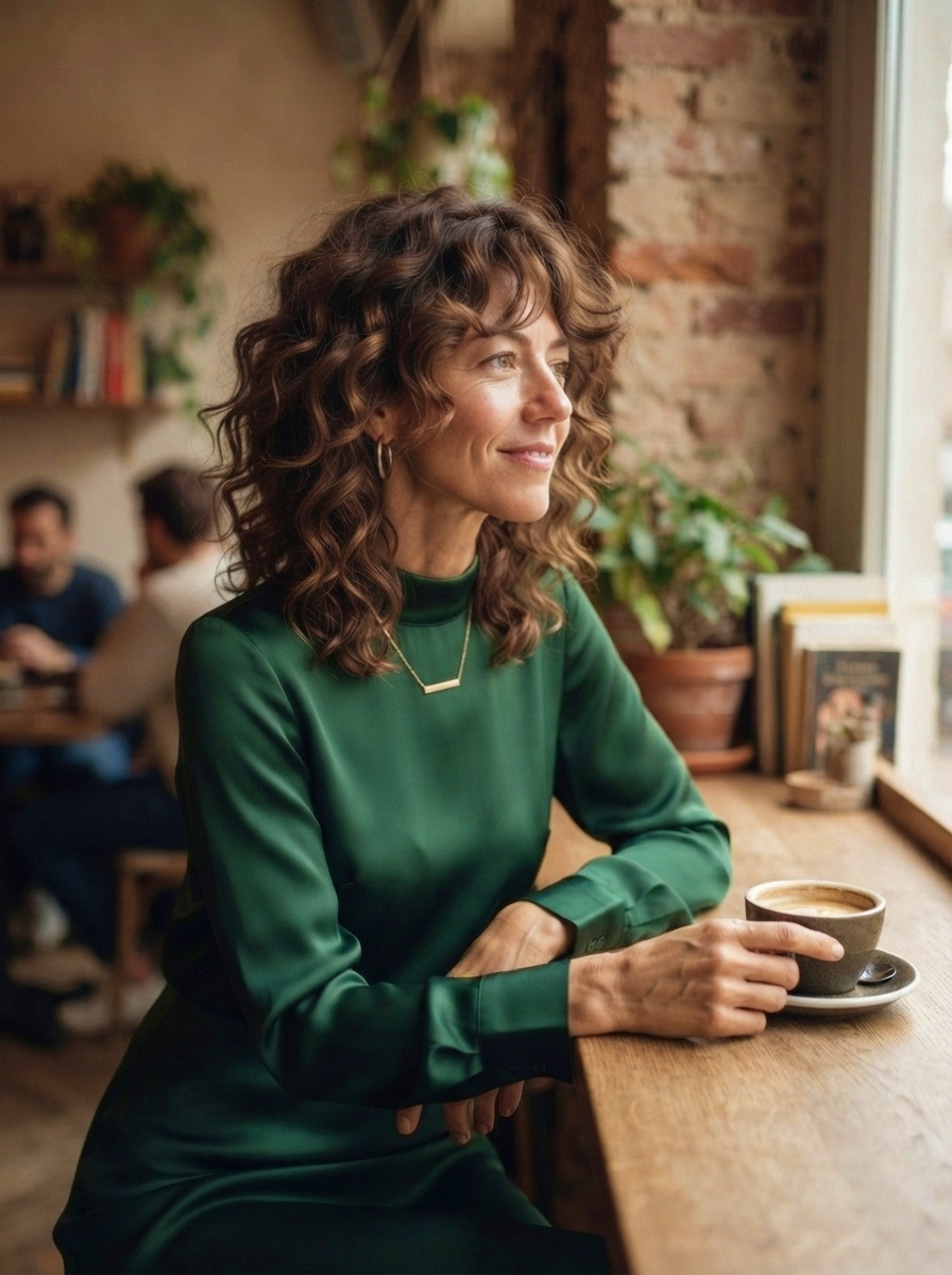 Curly Shag Hairstyle