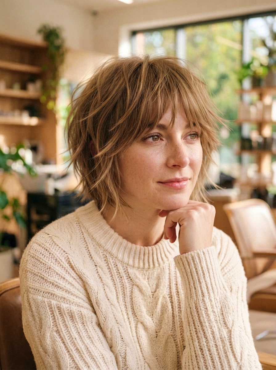 Short Shag for Fine Hair