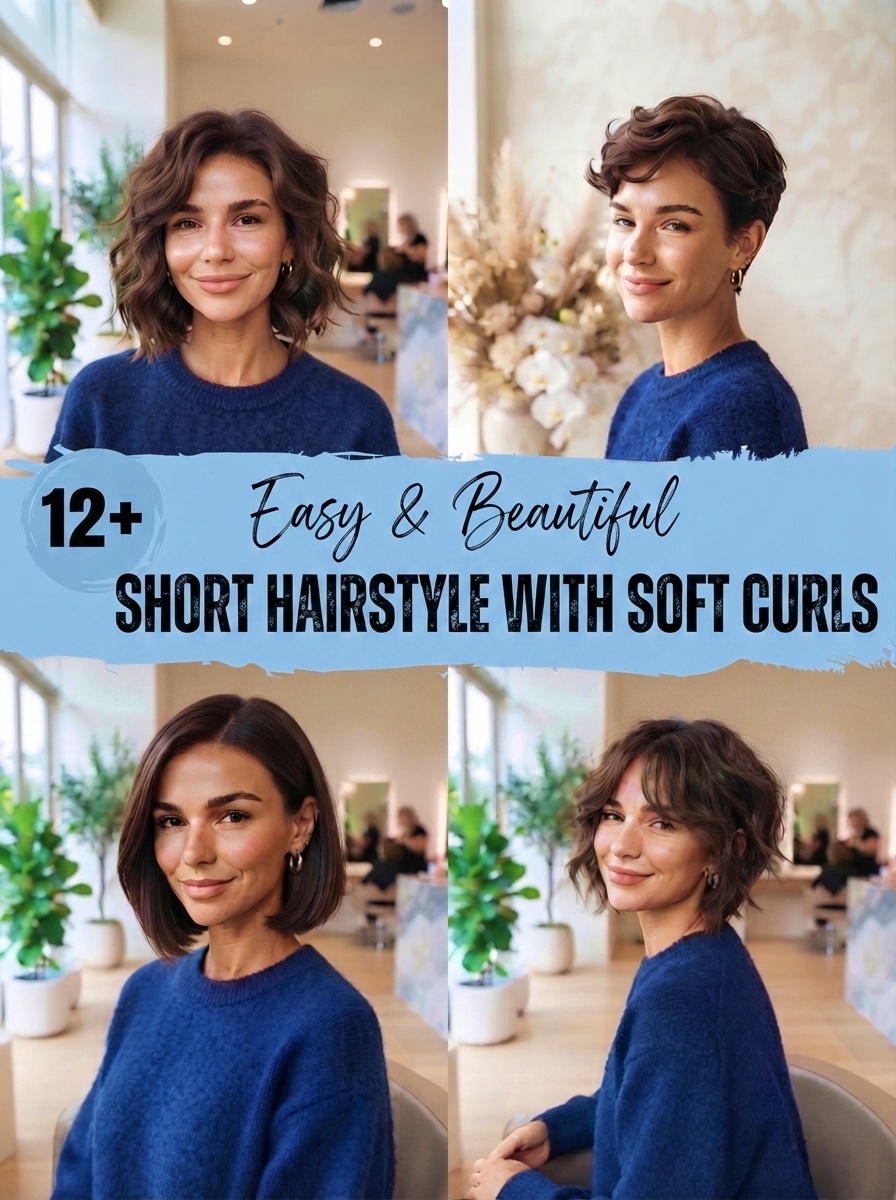 Short Hairstyle with Soft Curls
