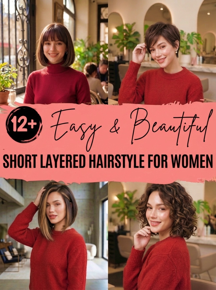 Short Layered Hairstyle for Women