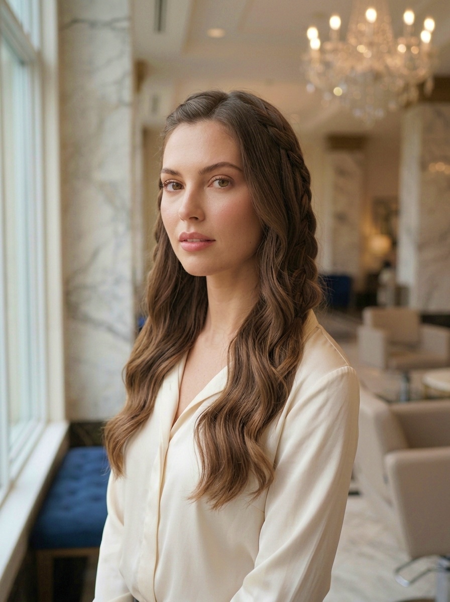 Side Waterfall Braid Hairstyle Tutorial