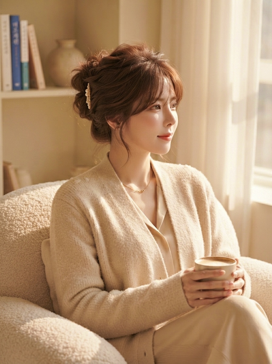 Soft Textured Korean Low Bun