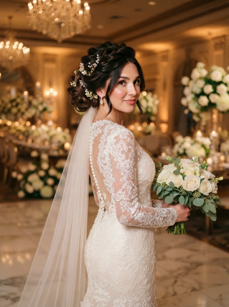 Textured Bridal Bun Inspiration