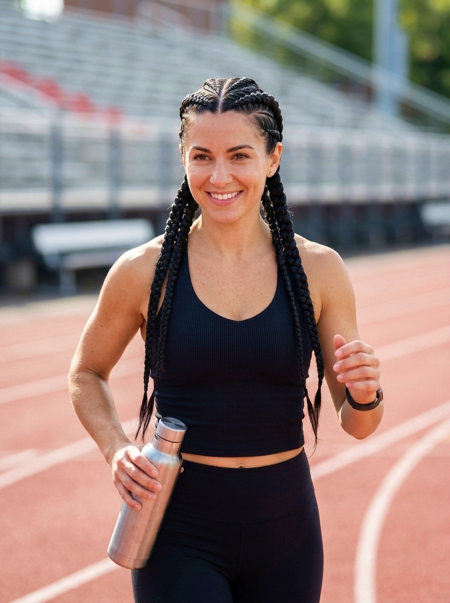 Thick Boxer Braids for Long Hair