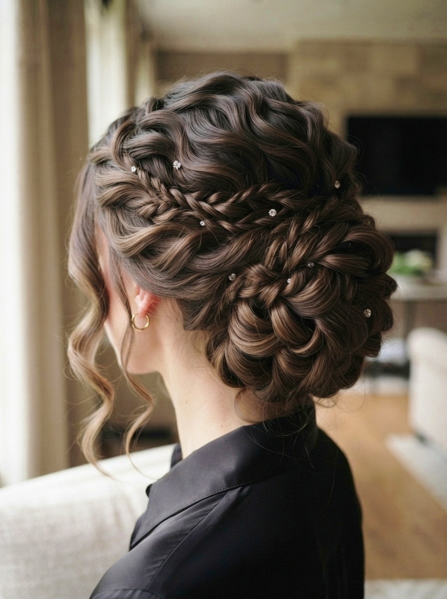 Twisted Water Wave Updo