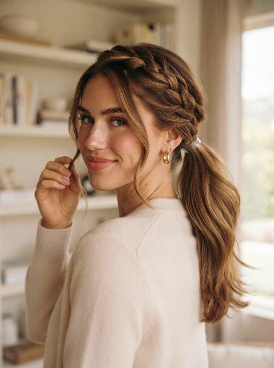 Waterfall Twist Ponytail