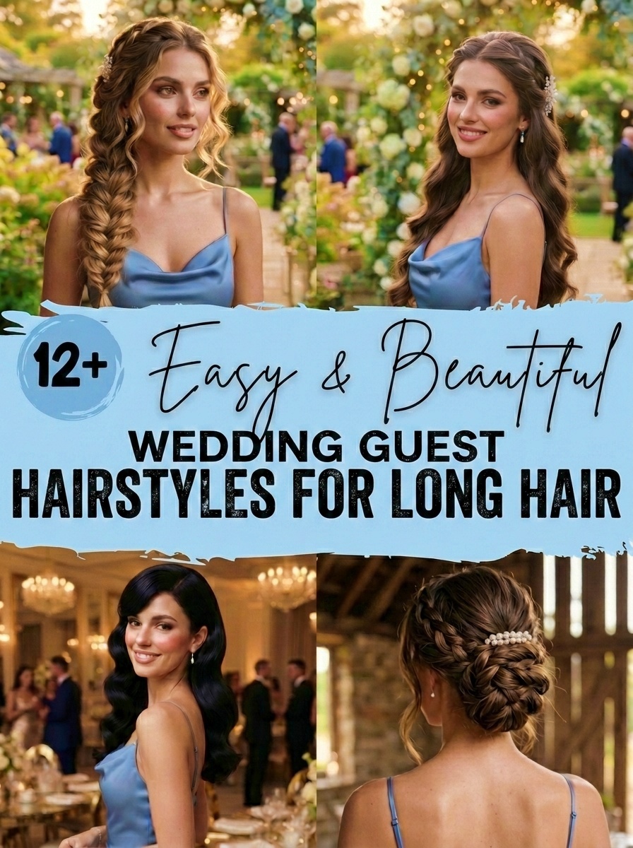 Wedding Guest Hairstyle for Long Hair