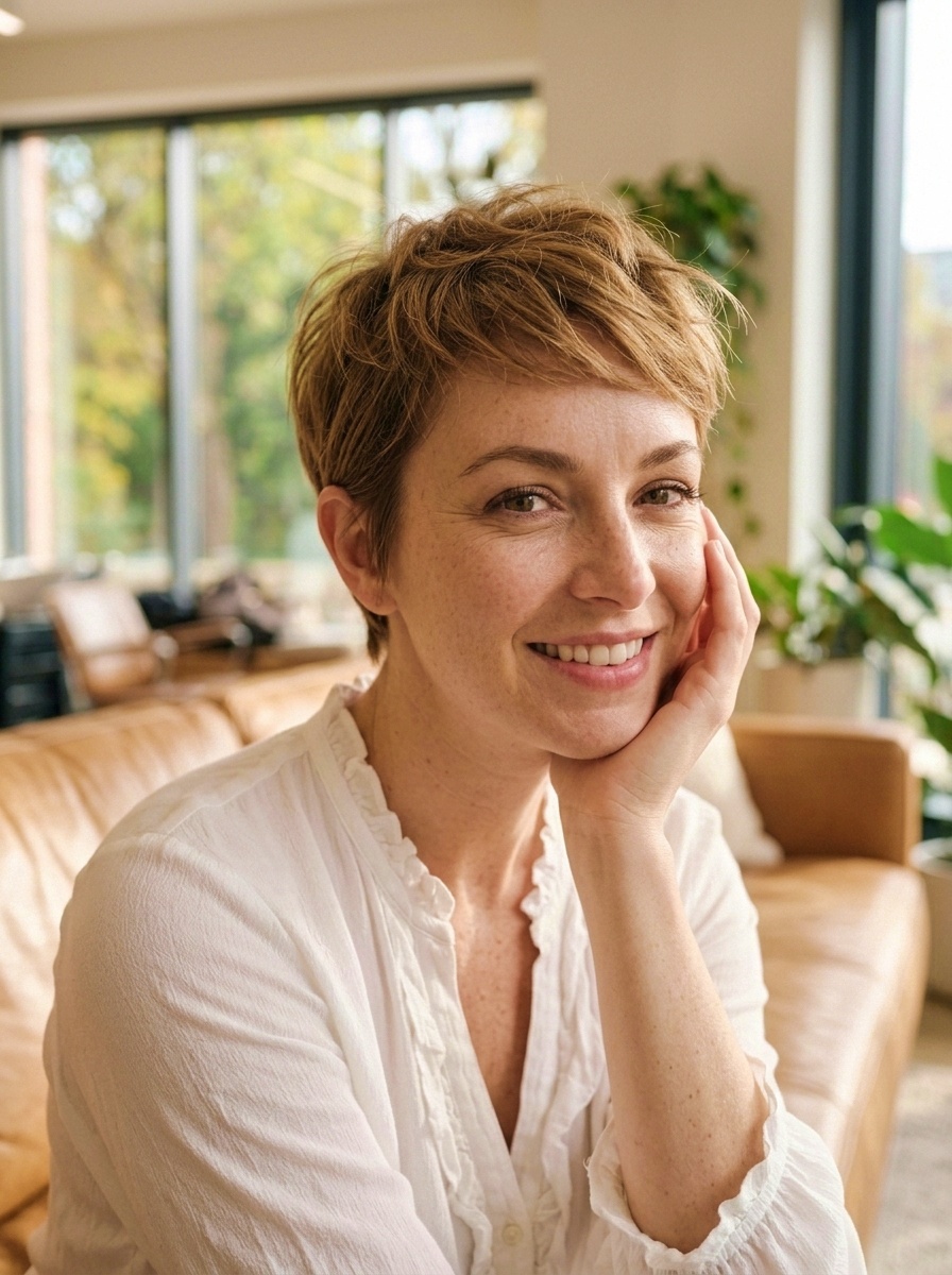 Wispy Pixie for Fine Hair