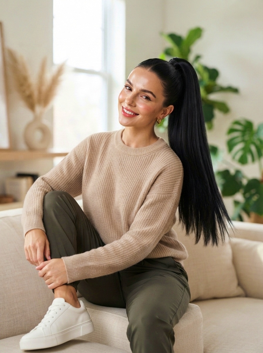 High Ponytail Everyday Hairstyle