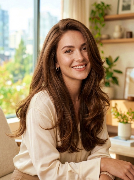 Smooth Blowout Hairstyle