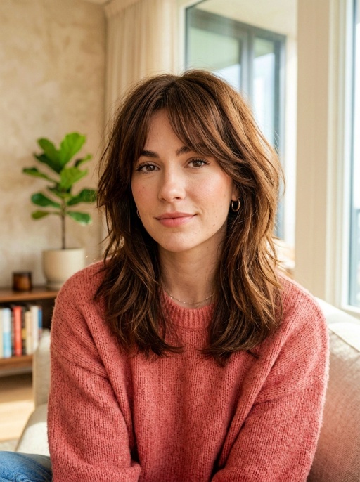 Modern Soft Shag Hairstyle
