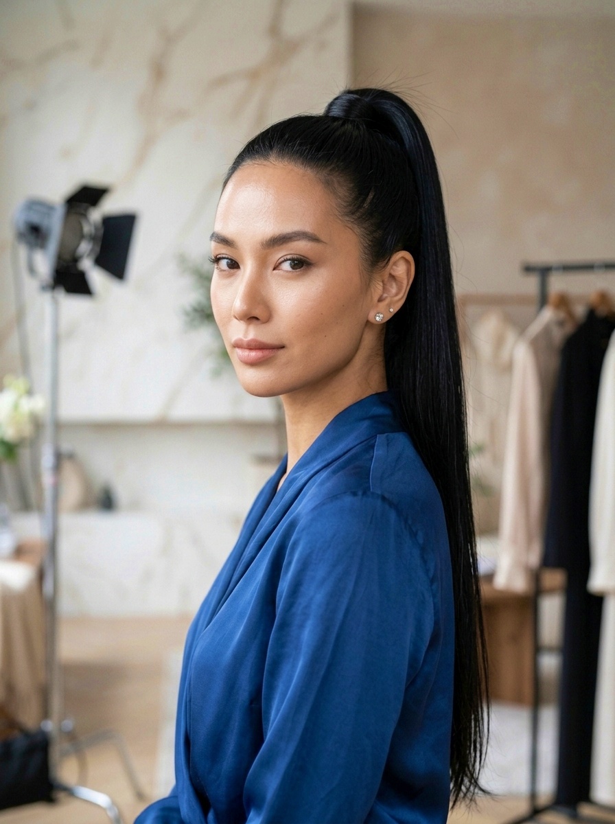 Crystal Smooth High Ponytail