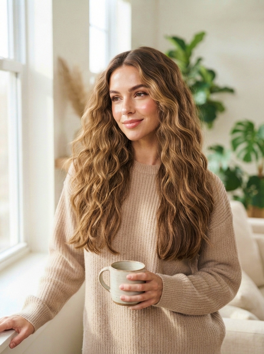 Wavy Everyday Hairstyle for Long Hair
