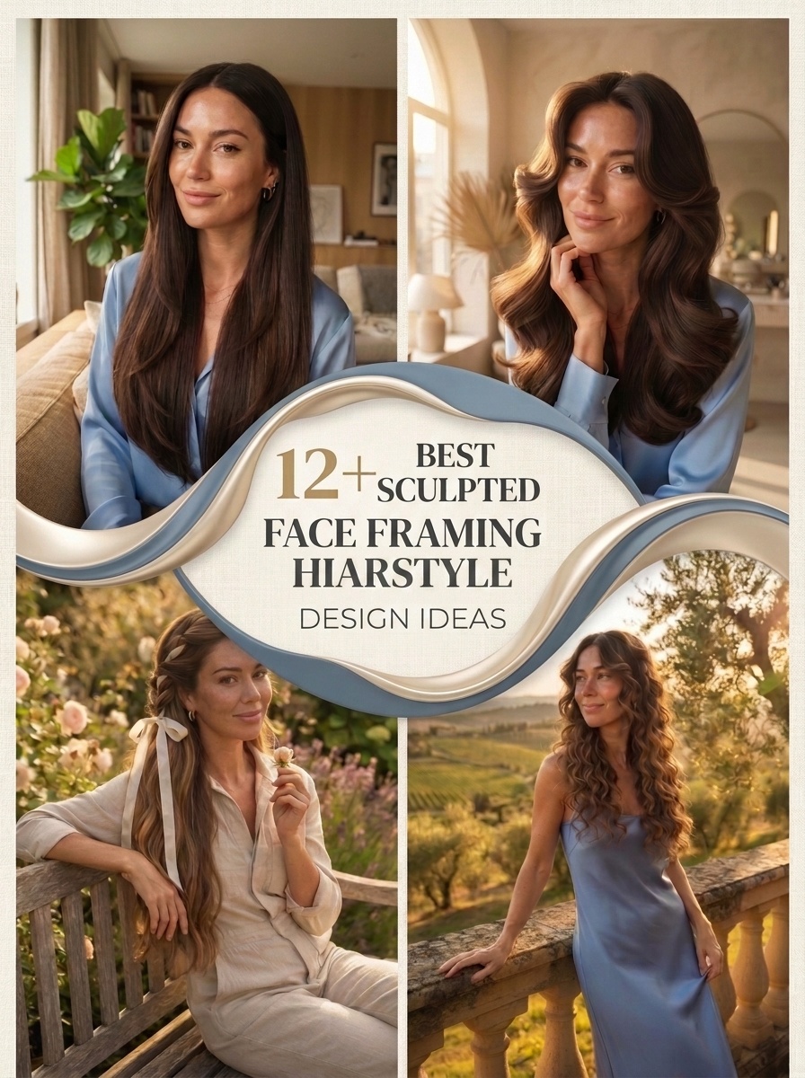 Best Sculpted Face Framing Hairstyle Design Ideas