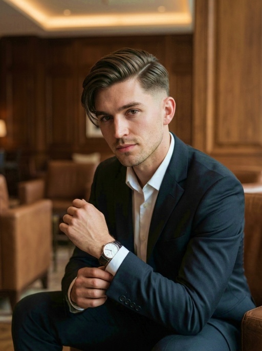 Modern Side Swept Undercut