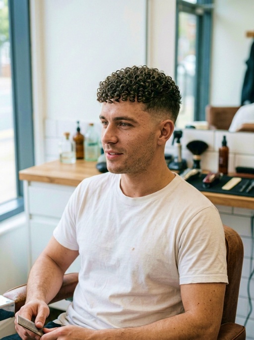 Stylish Curly Undercut Hairstyle