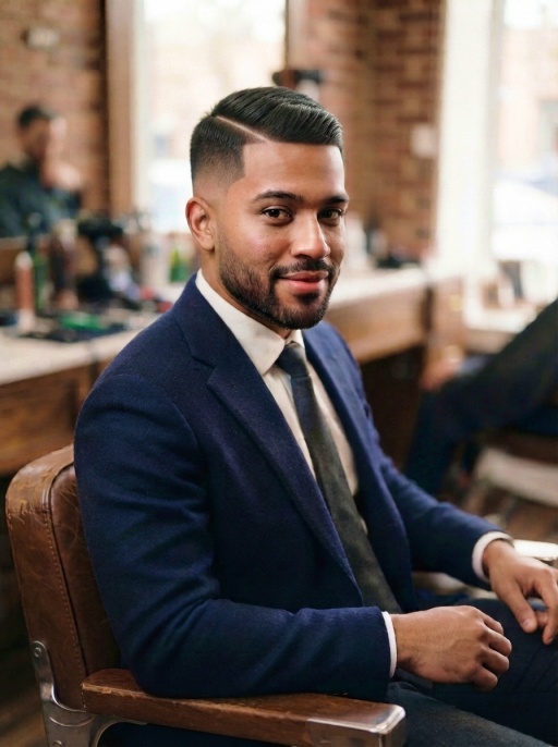 Modern Neat Comb Over Hairstyle