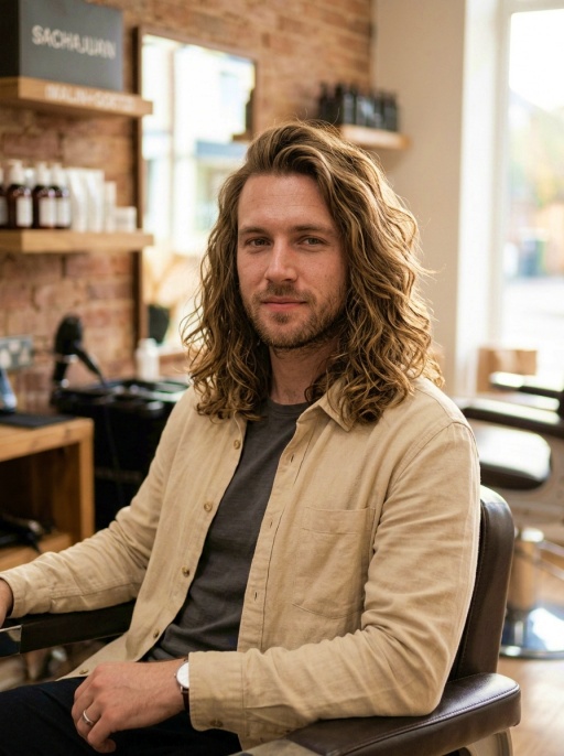 Beautiful Natural Cascade Hairstyle