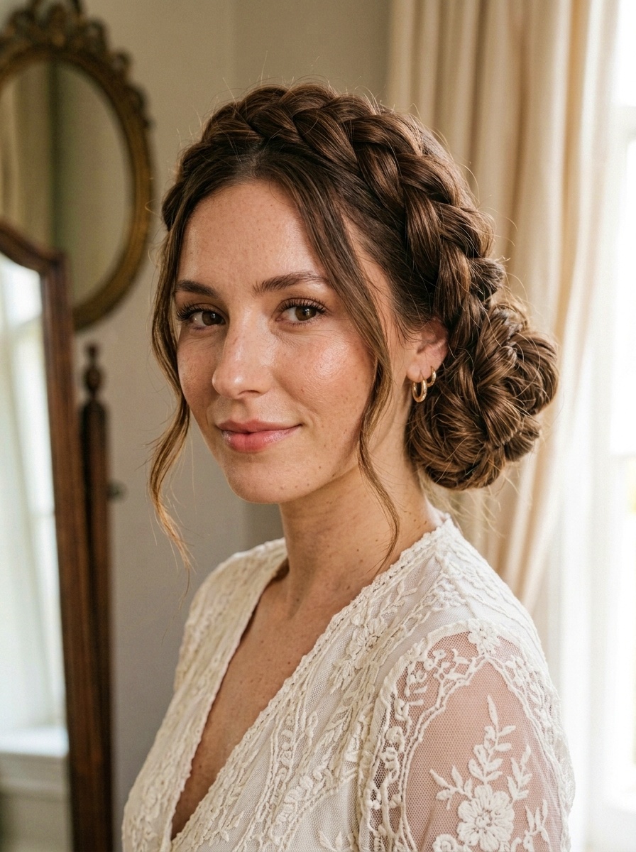 Halo Weave Low Chignon