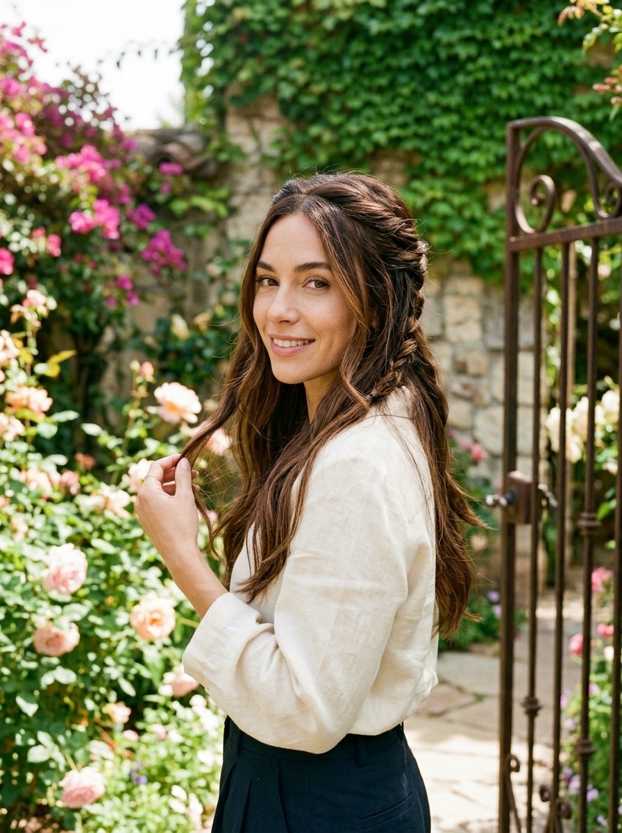 Elegant Half-Up Twist