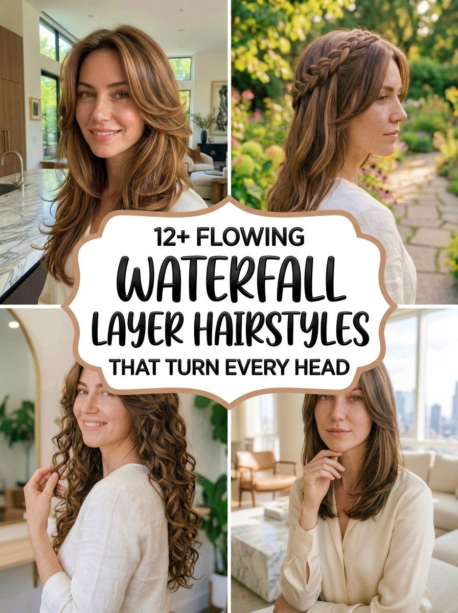 Flowing Waterfall Layer Hairstyles That Turn Every Head