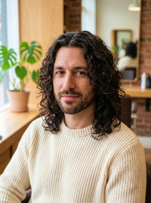 12 Long Curly Hairstyles For Men Wild To Refined Styles