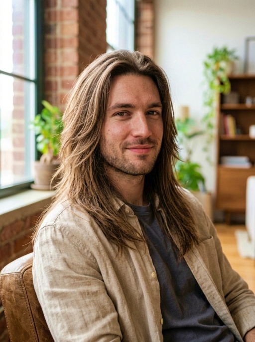 Modern Straight Long Hairstyle