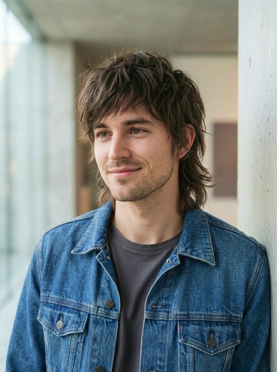 Modern Long Textured Shag for Men