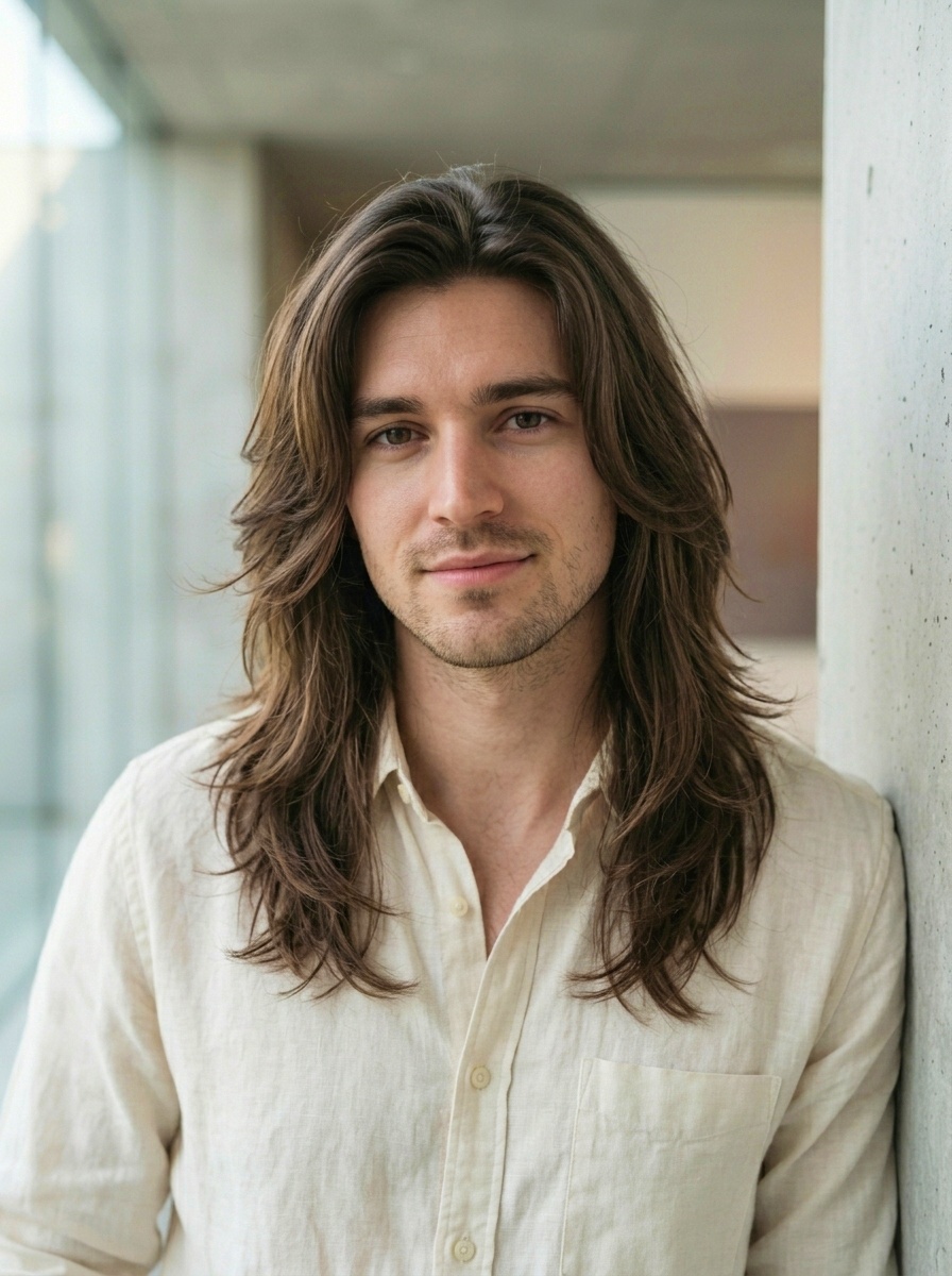 Stunning Flowing Feathered Layers for Men