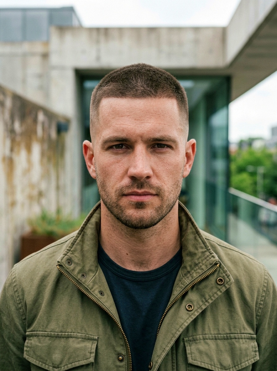Modern Precision Military Buzz Cut