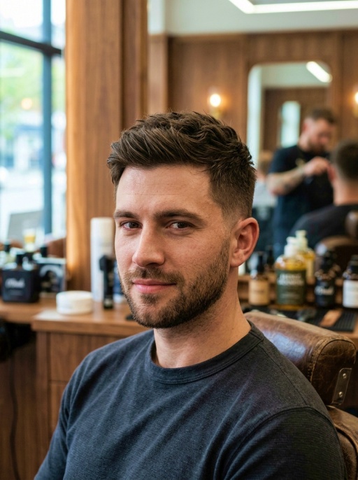 Modern Contour Men's Haircut Ideas