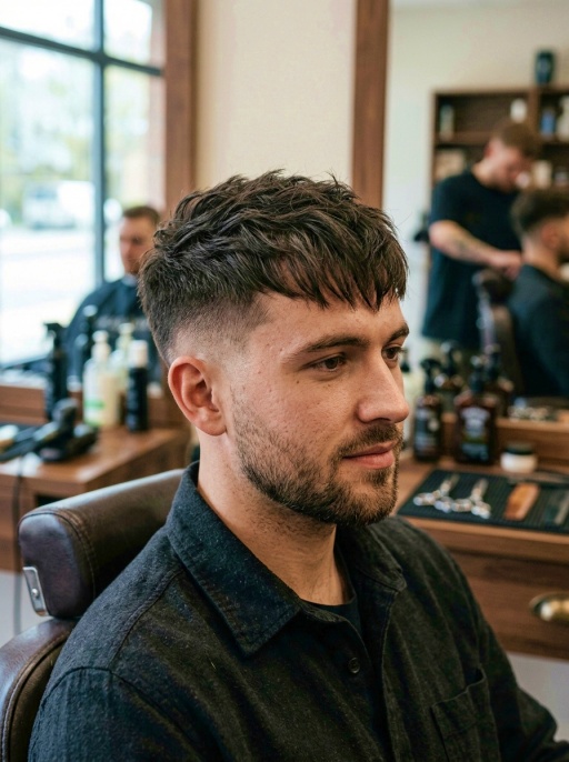 Modern Disconnected Fringe Hairstyle