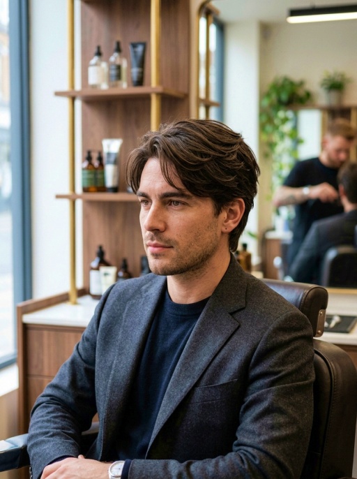 Modern Razor Layer Men's Haircut