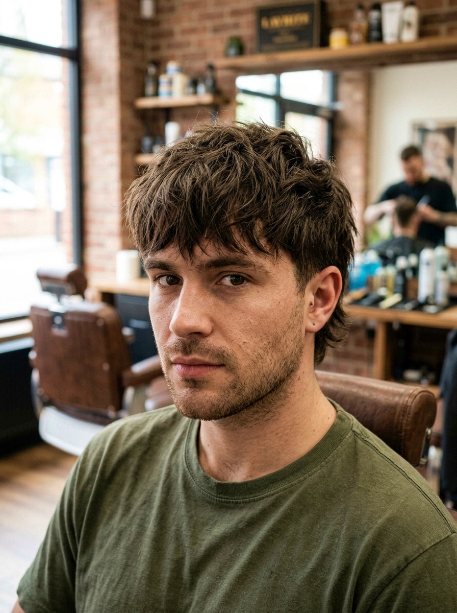Modern Thick Textured Fringe Haircut