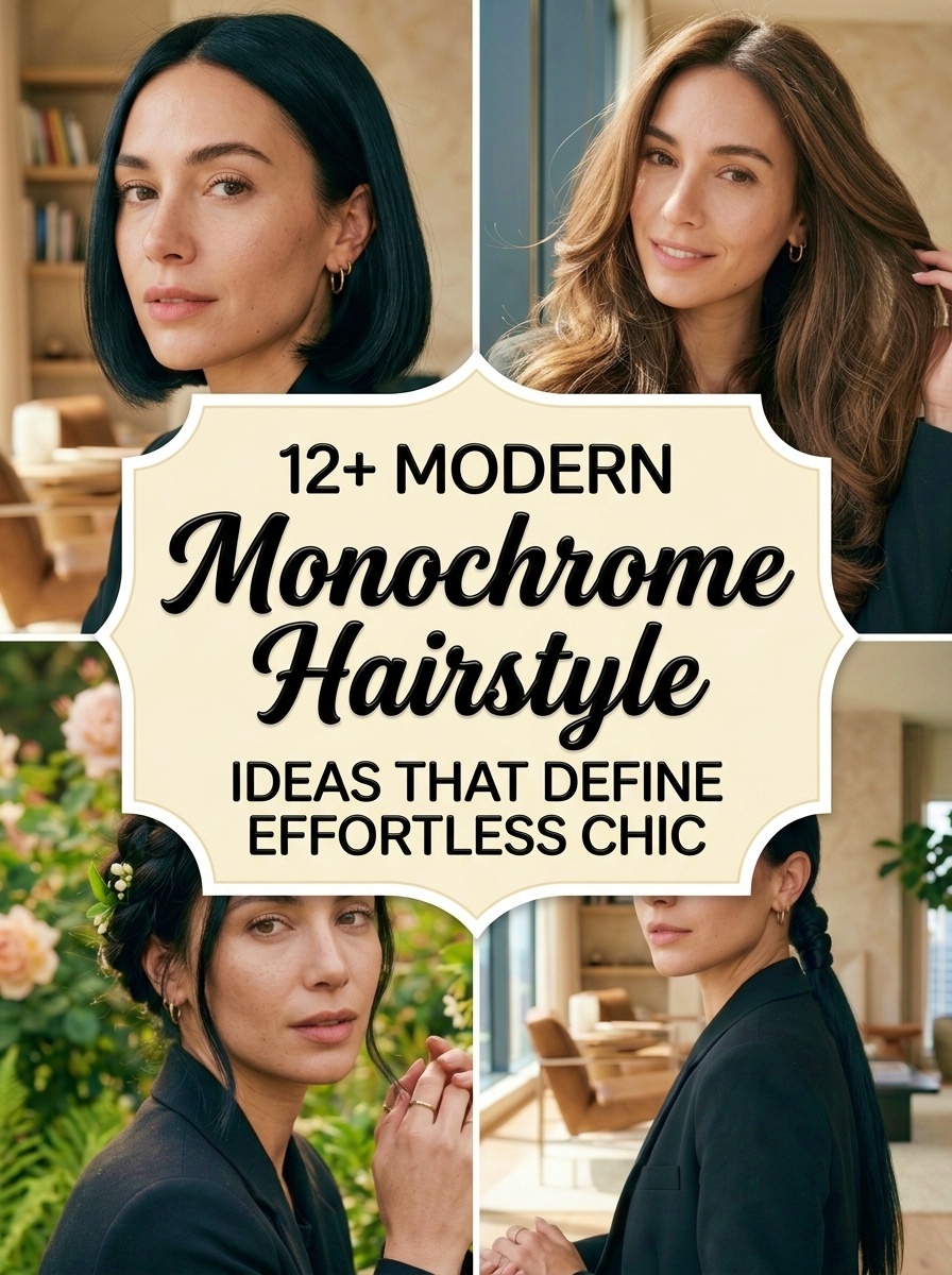 Modern Monochrome Hairstyle Ideas That Define Effortless Chic