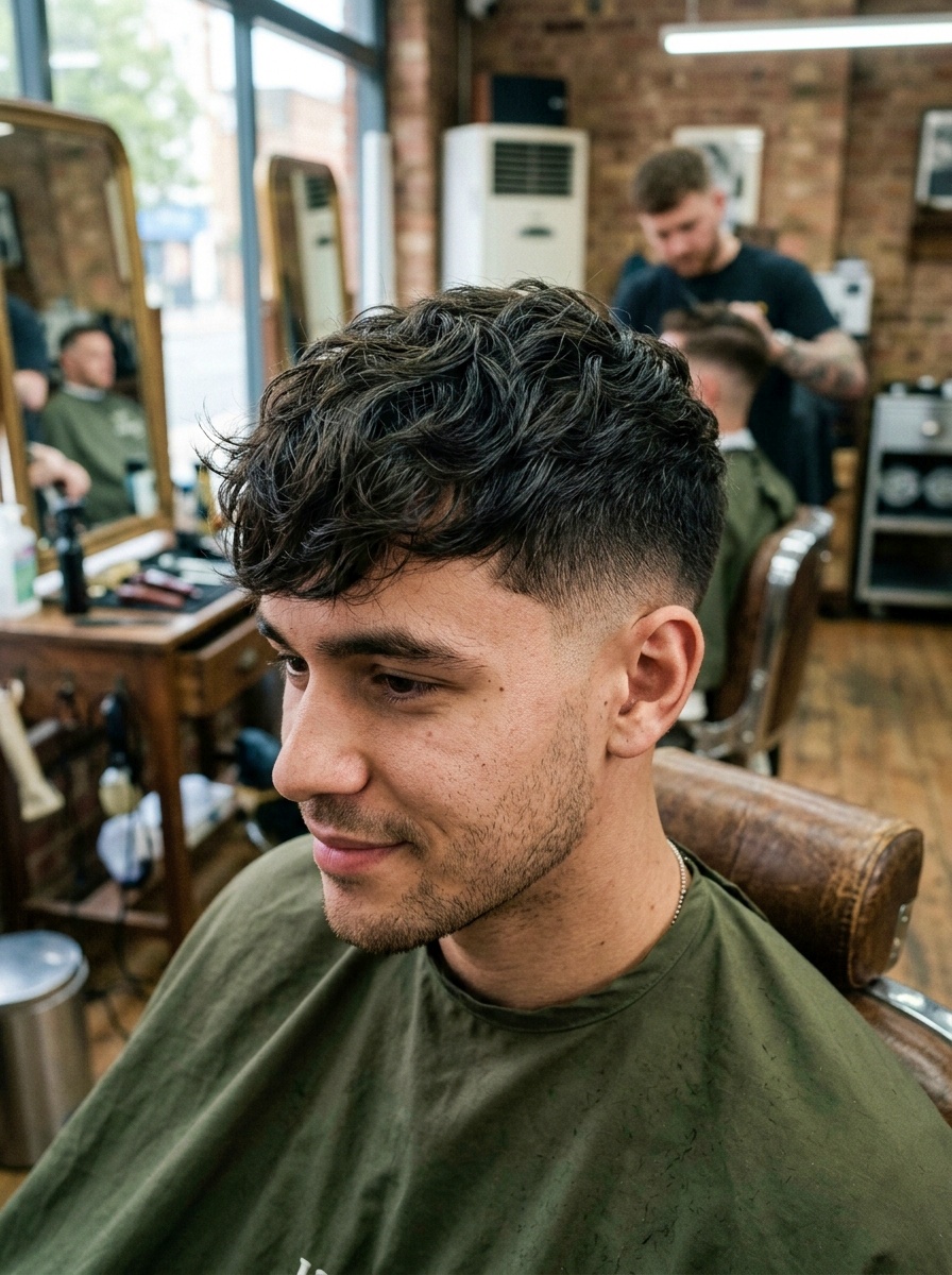 Textured Fringe Wavy Taper