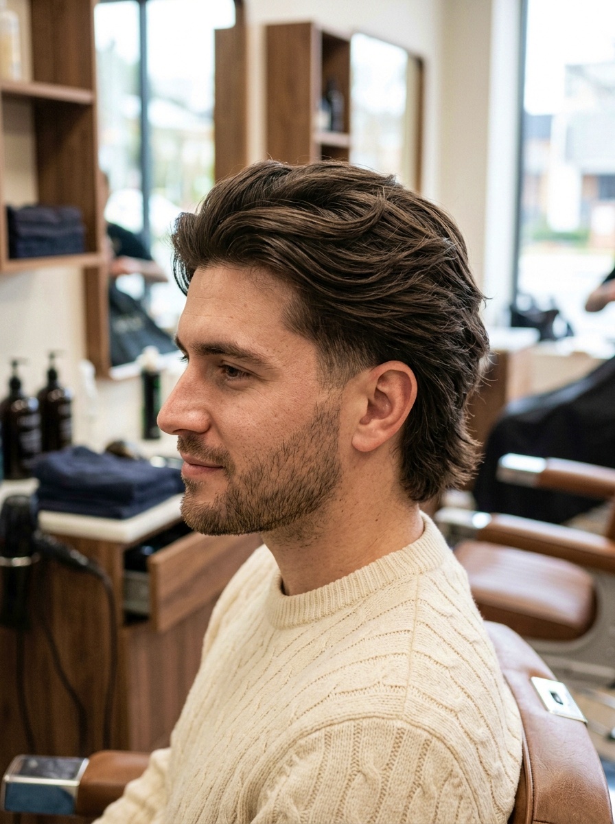 Thick Layered Flow Fade for Men