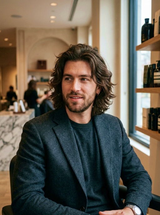Thick Long Hairstyles for Men