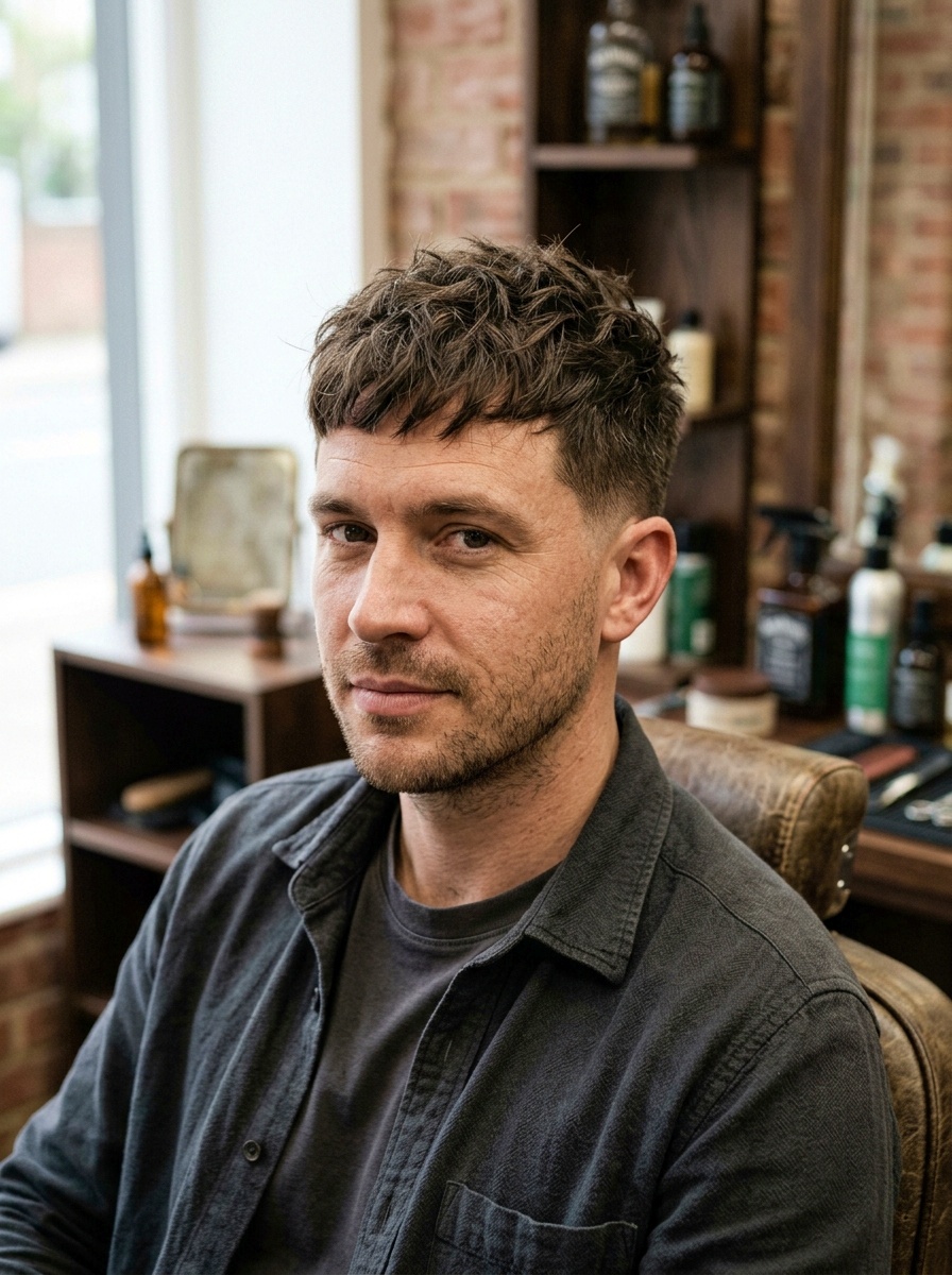 Timeless French Crop Haircut for Men