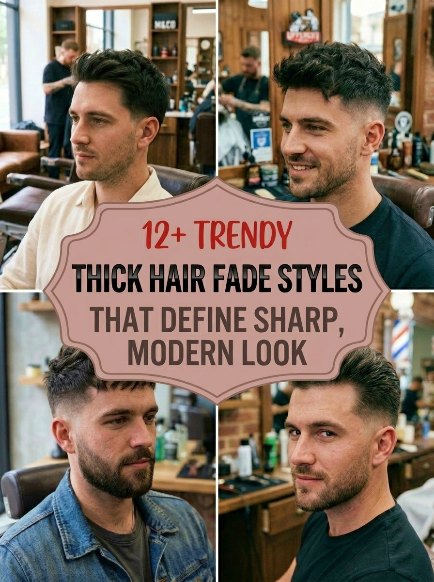 Trendy Thick Hair Fade Styles That Define Sharp, Modern Look