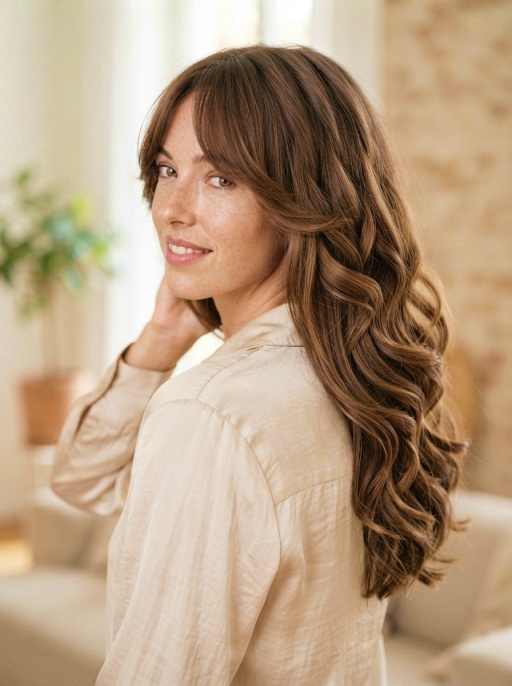 Beautiful Waterfall Layer Hairstyle
