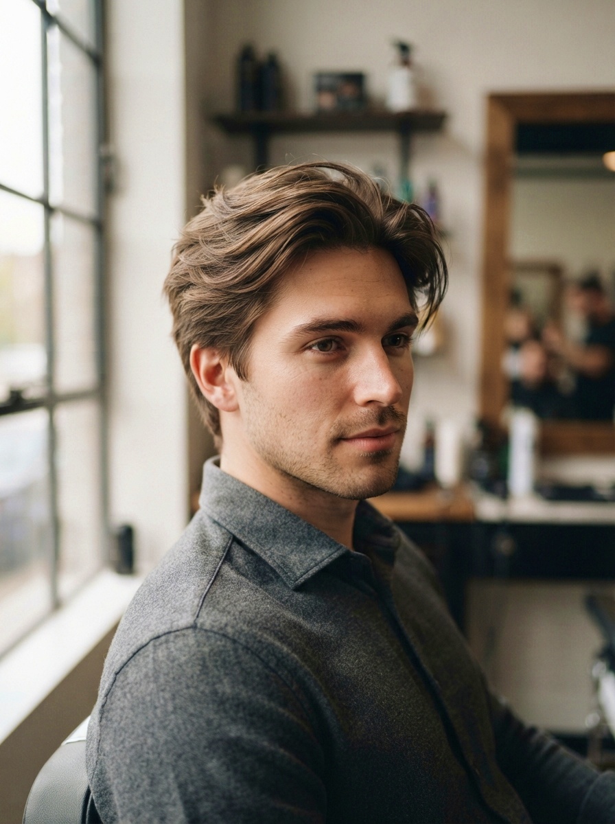 Modern Weightless Side-Swept Hair